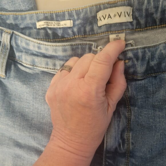 High Waist Flare Jeans from Ava Viv size 30w PLUS - Picture 3 of 5